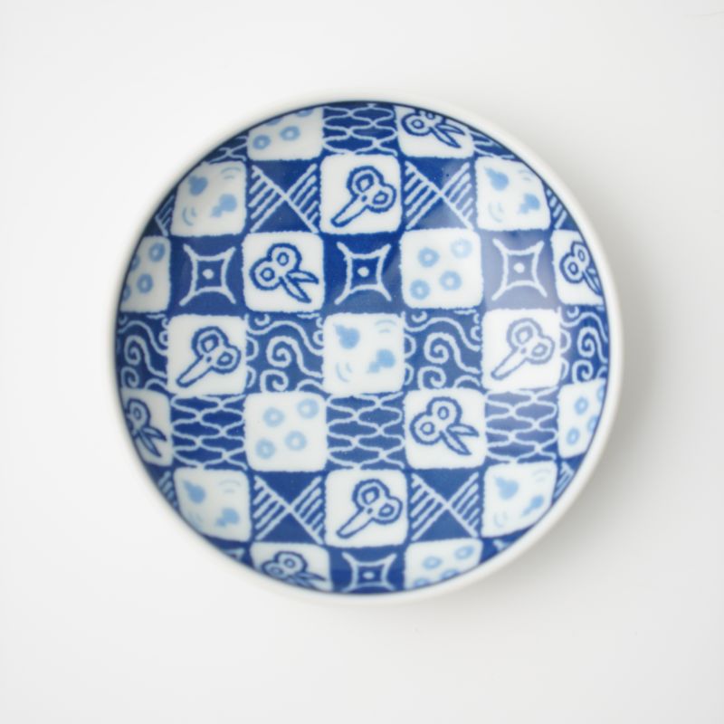 HASAMI 市松 丸皿 小