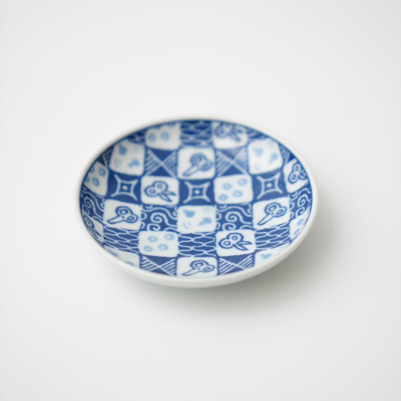 HASAMI 市松 丸皿 小