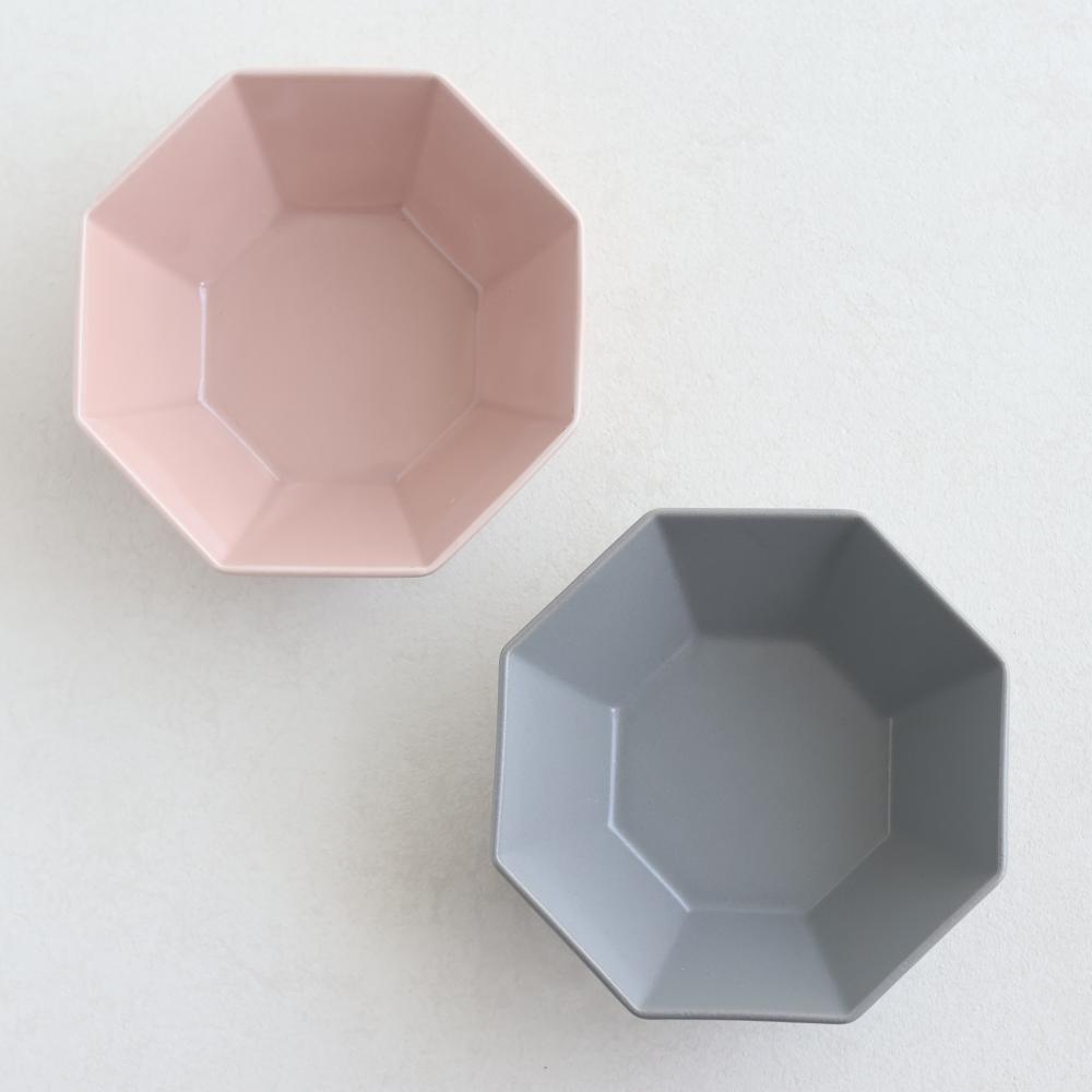 八角小鉢　ピンクベージュ