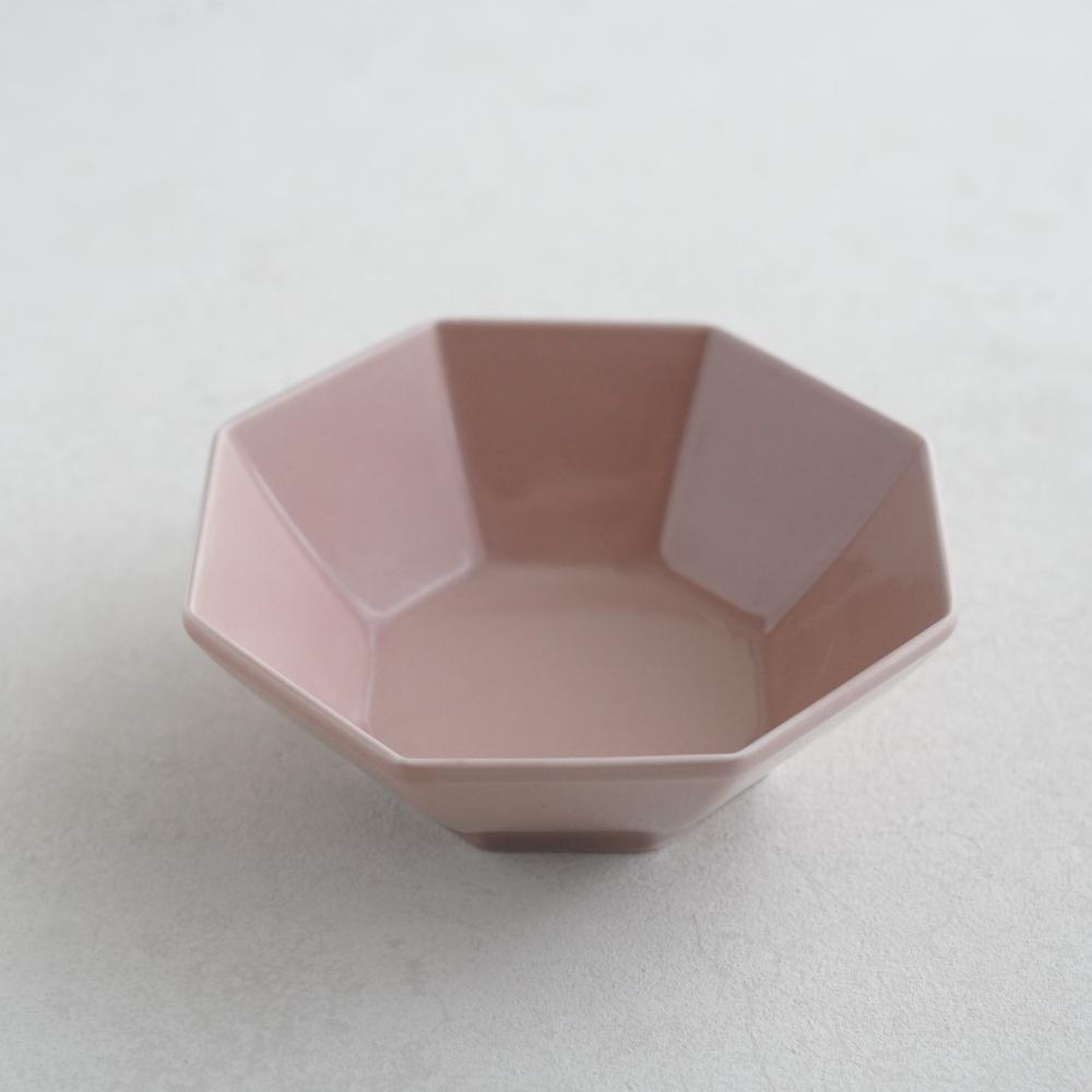 八角小鉢　ピンクベージュ