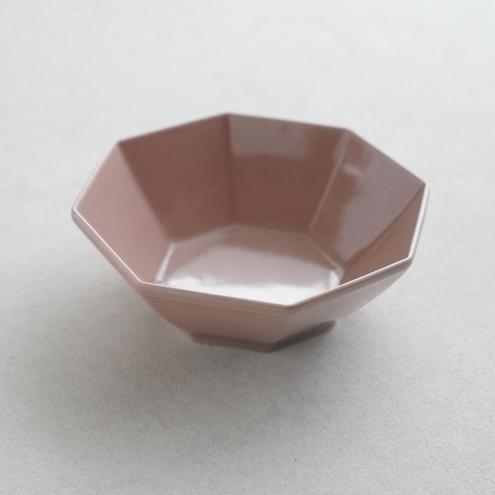 八角小鉢　ピンクベージュ