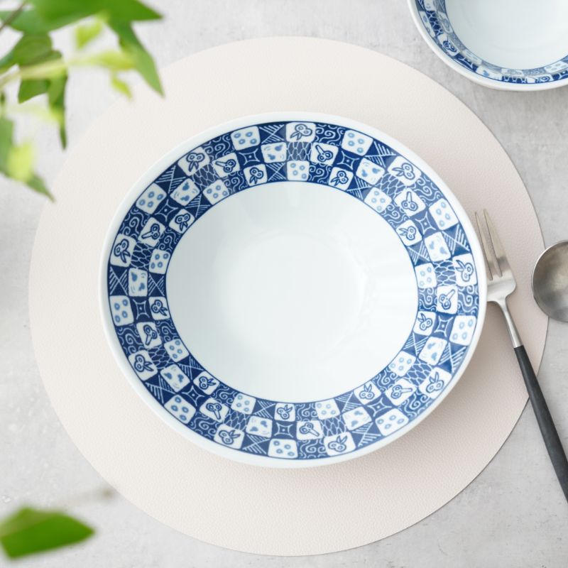 HASAMI 市松 カレー ＆ パスタ皿 ｜ 四季折々のおしゃれな和食器通販