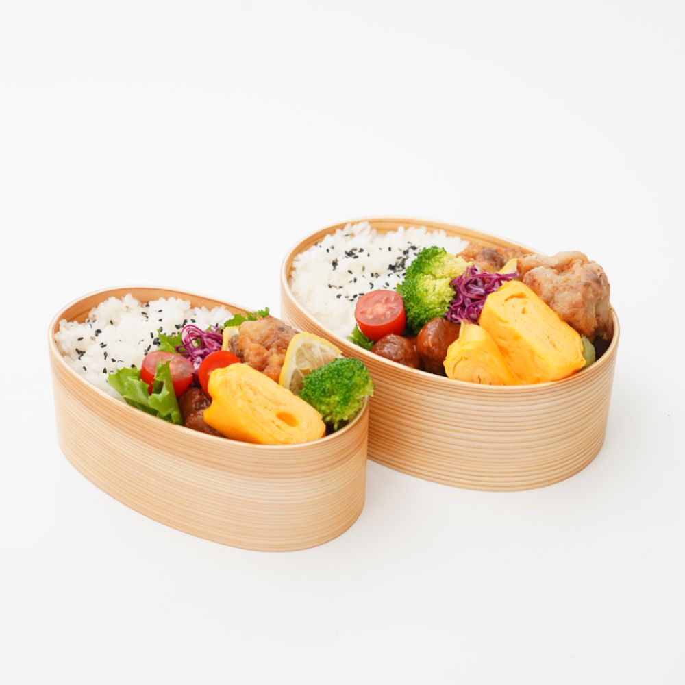 Sサイズ レンジ・食洗機対応 ほんとうに使いやすい曲げわっぱお弁当箱 Sサイズ 【400ml】【山中塗り】【天然木】