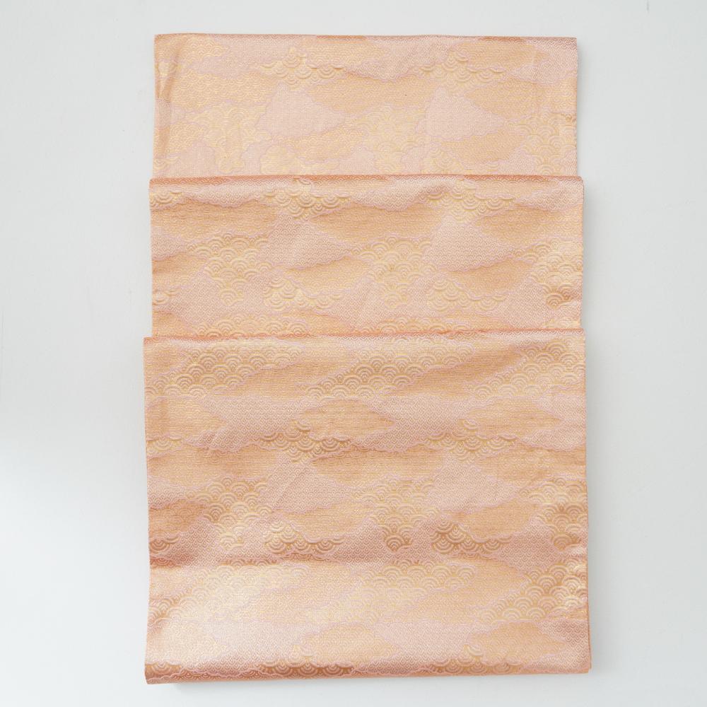 西陣織 金青海波 テーブルランナー ピンク FOURGRACEオリジナル