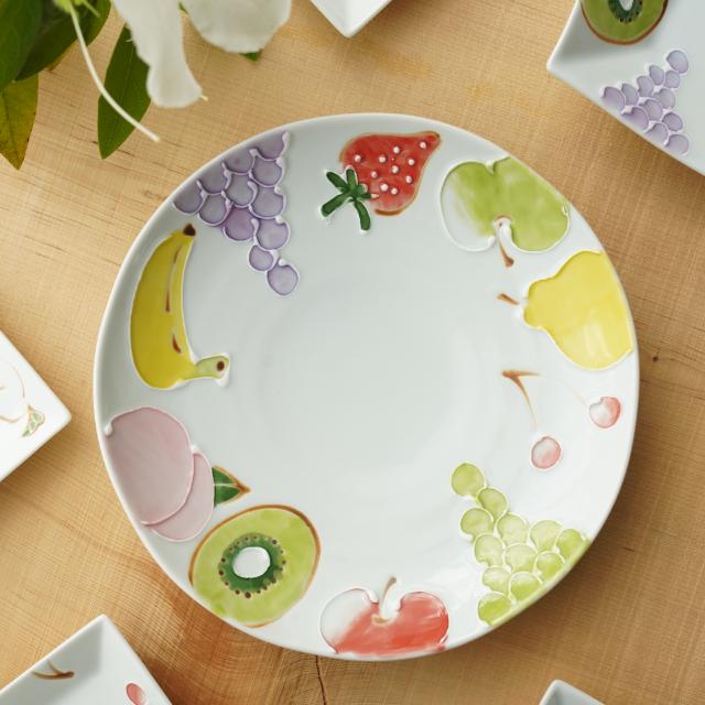 ミックスフルーツ和皿 直径18.8cm (伊万里焼) ｜ 四季折々のおしゃれな