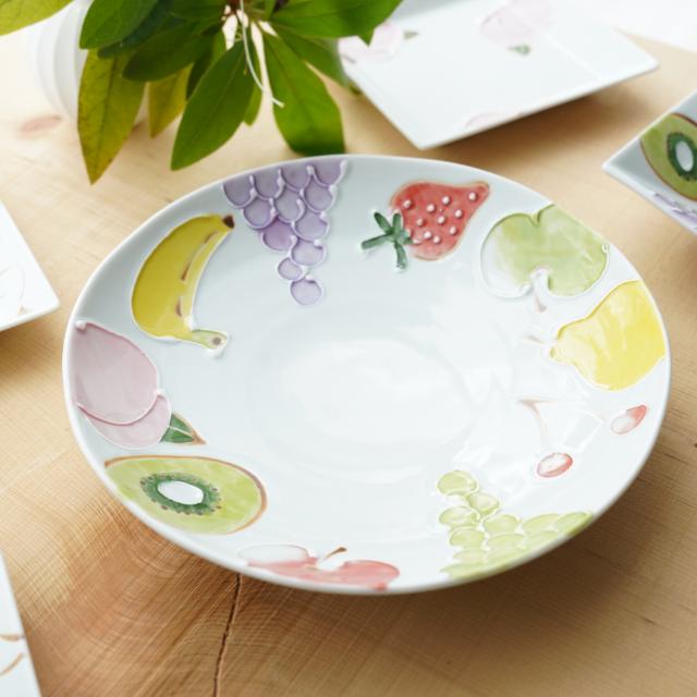 ミックスフルーツ和皿 直径18.8cm (伊万里焼) ｜ 四季折々のおしゃれな