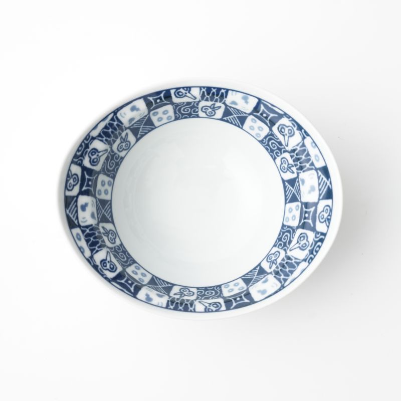 HASAMI 市松 リム楕円小鉢