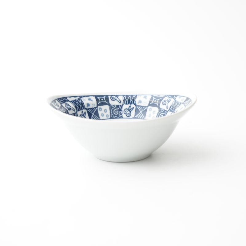 HASAMI 市松 リム楕円小鉢