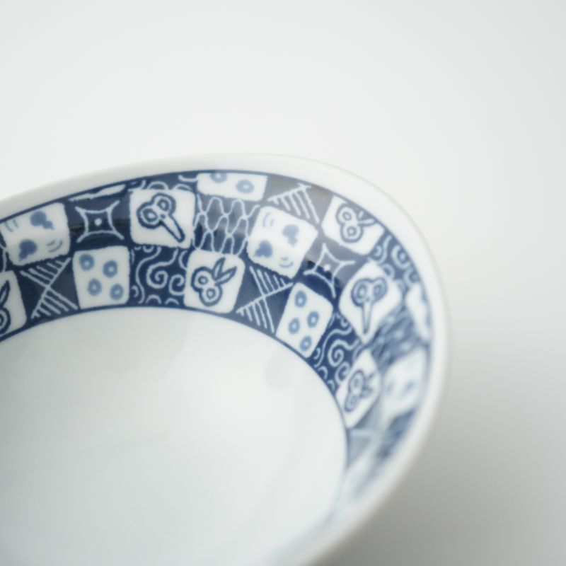 HASAMI 市松 リム楕円小鉢