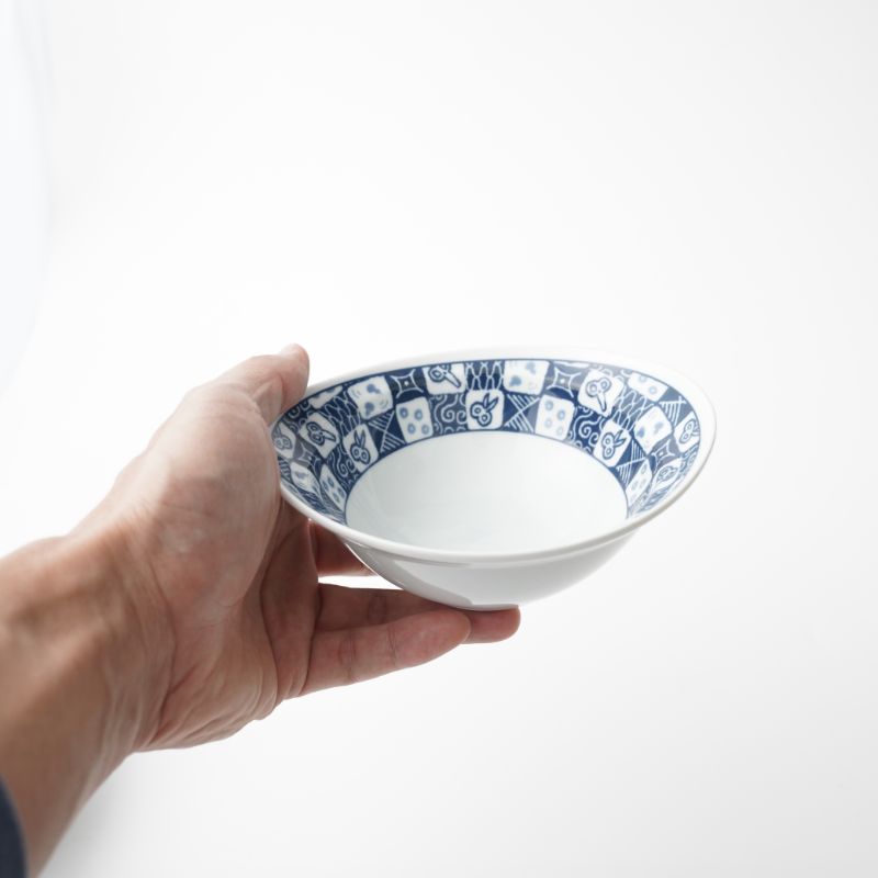 HASAMI 市松 リム楕円小鉢