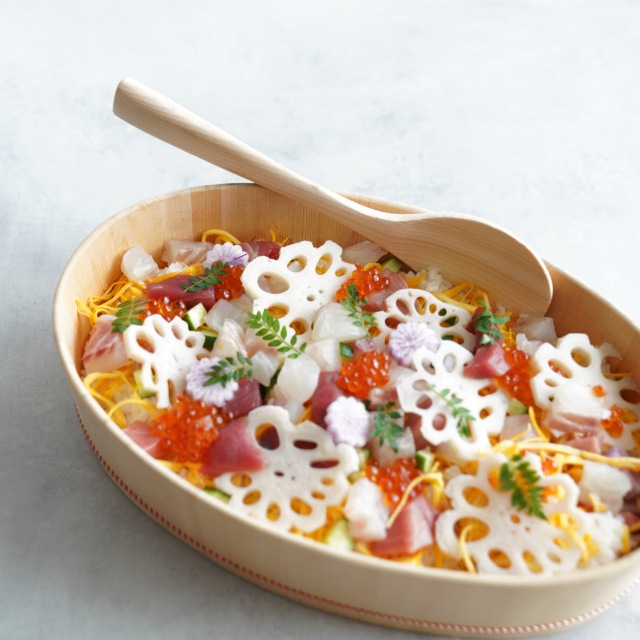 楕円の飯台用切り杓文字