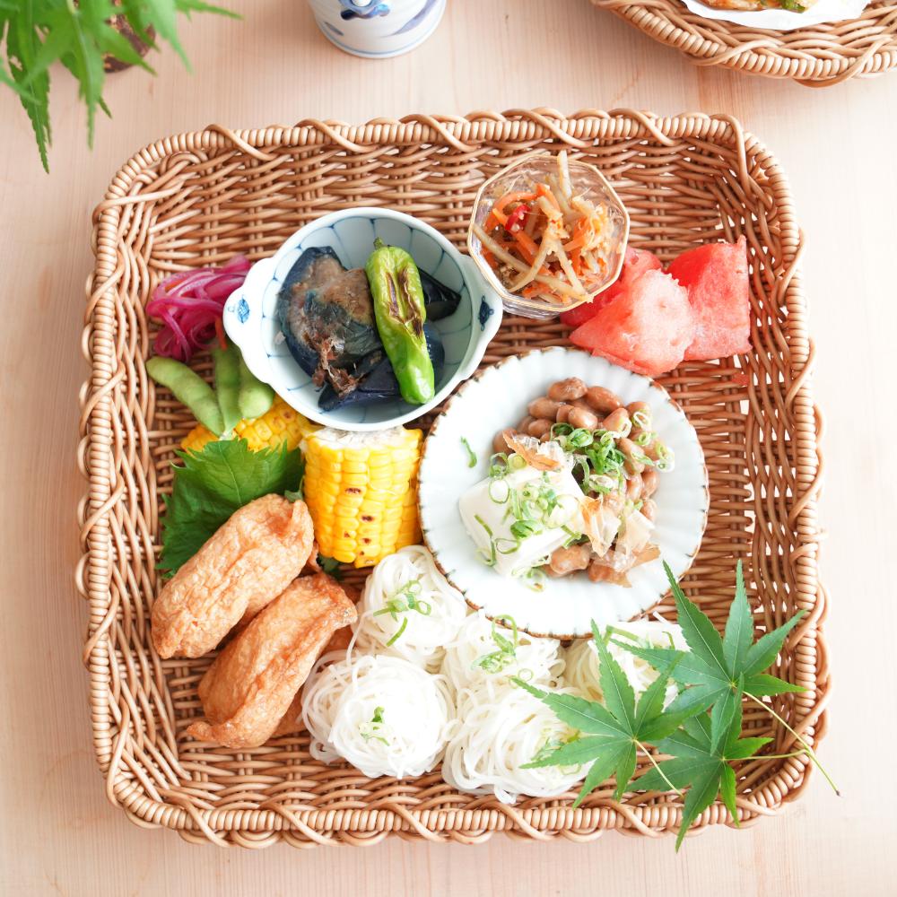 洗えるザル スクエア Lサイズ ｜ 四季折々のおしゃれな和食器通販