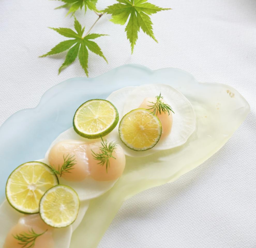 空色ガラスプレート｜ 四季折々のおしゃれな和食器通販サイト