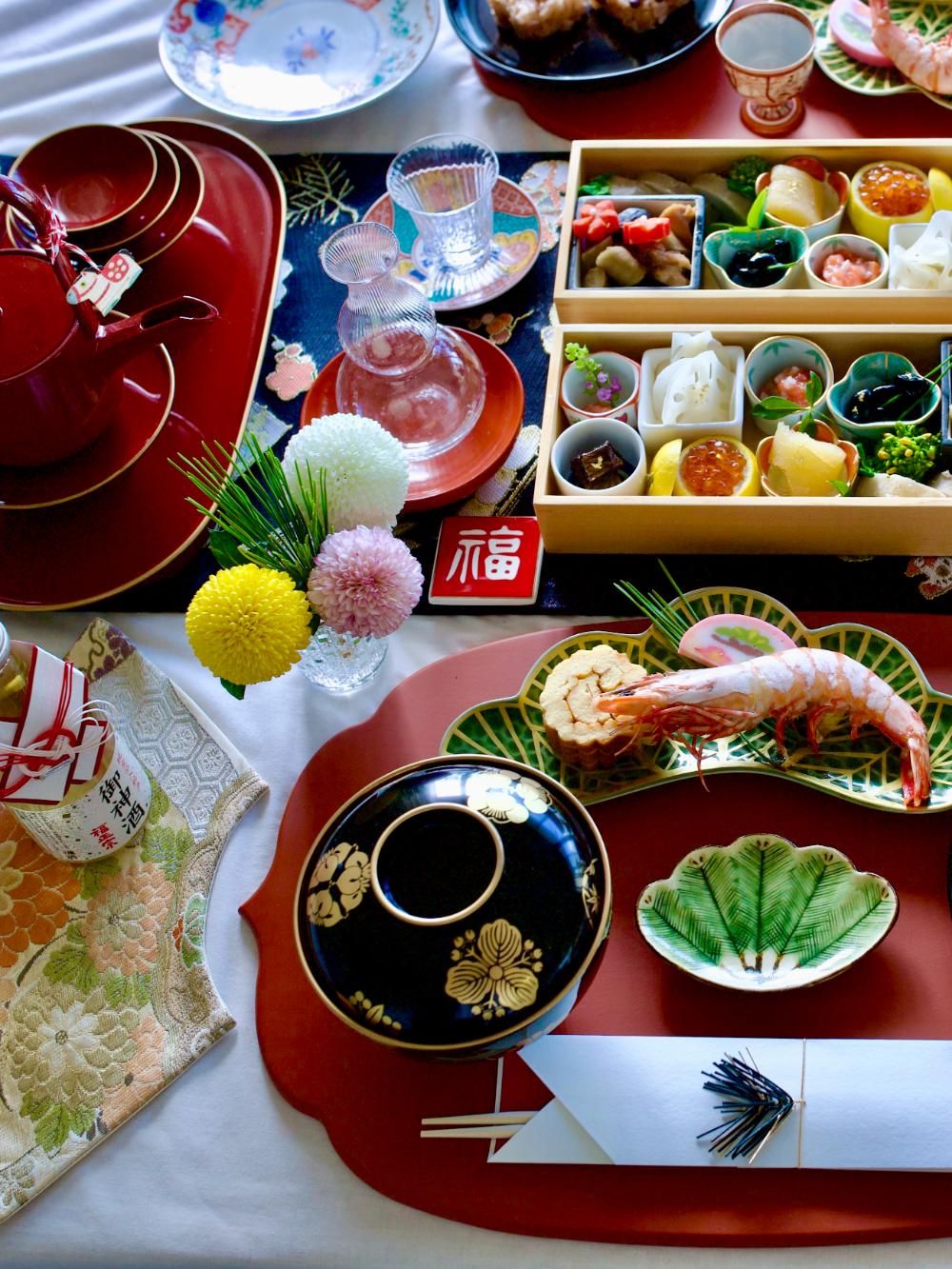 四季の花丸紋 雑煮椀 FOURGRACEオリジナル 黒