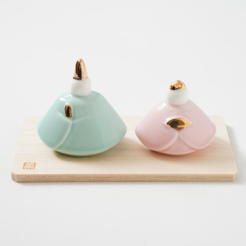 釉彩 ももあかり雛