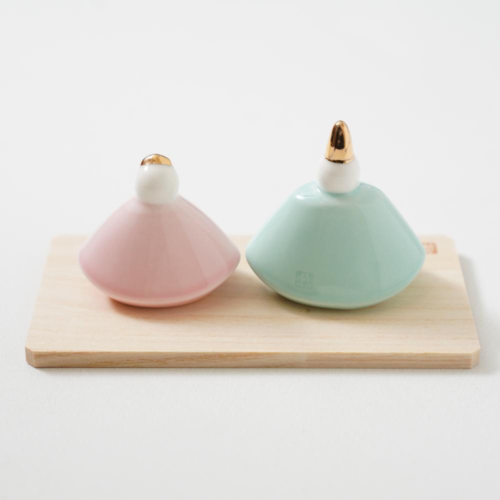 釉彩 ももあかり雛