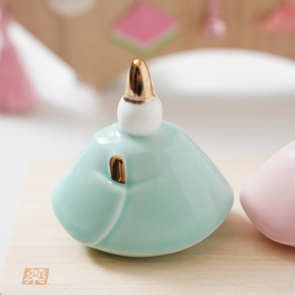 釉彩 ももあかり雛