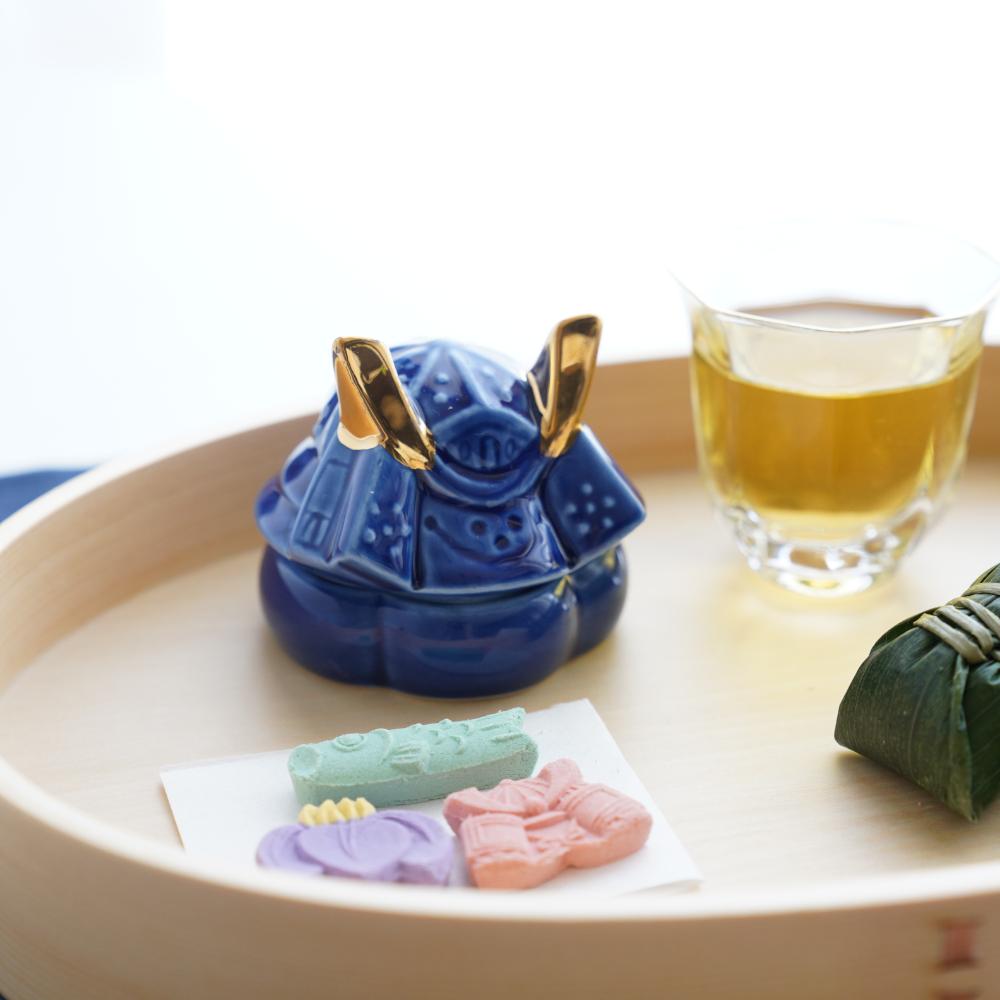 かぶと珍味入 藍｜ 四季折々のおしゃれな和食器通販サイト FOURGRACE