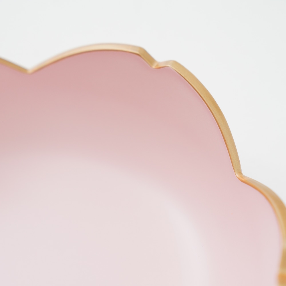 【予約/2月下旬頃出荷】さくら盛器 ペールピンク天金 FOURGRACEオリジナル