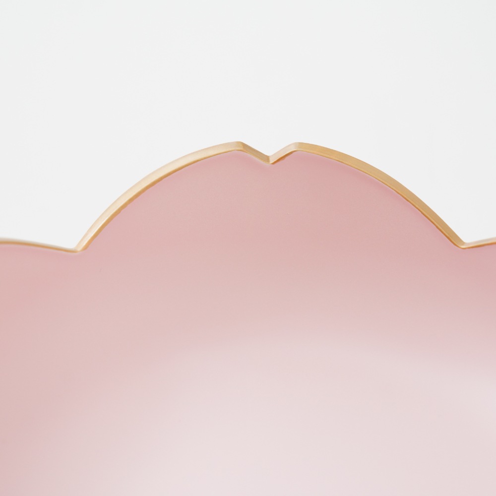 【予約/2月下旬頃出荷】さくら盛器 ペールピンク天金 FOURGRACEオリジナル