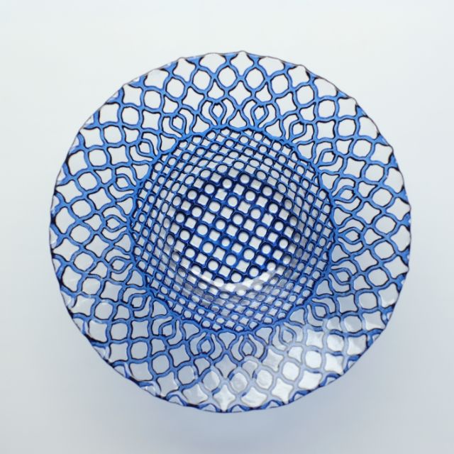 《2点セット》　モロッカン柄　ボール　ブルー　16ｃｍ