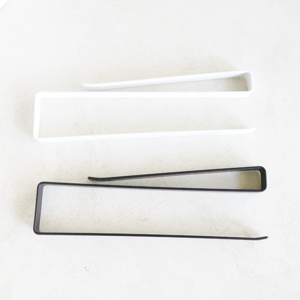 【アウトレット】キッチンペーパーホルダー　 (吊り下げ、吊戸棚、収納扉用）【ホワイト/ブラック】