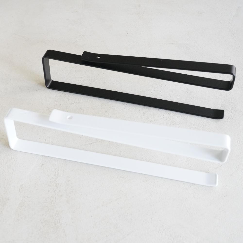 【アウトレット】キッチンペーパーホルダー　 (吊り下げ、吊戸棚、収納扉用）【ホワイト/ブラック】