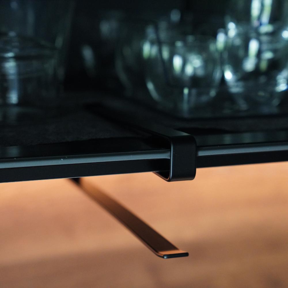 【アウトレット】キッチンペーパーホルダー　 (吊り下げ、吊戸棚、収納扉用）【ホワイト/ブラック】