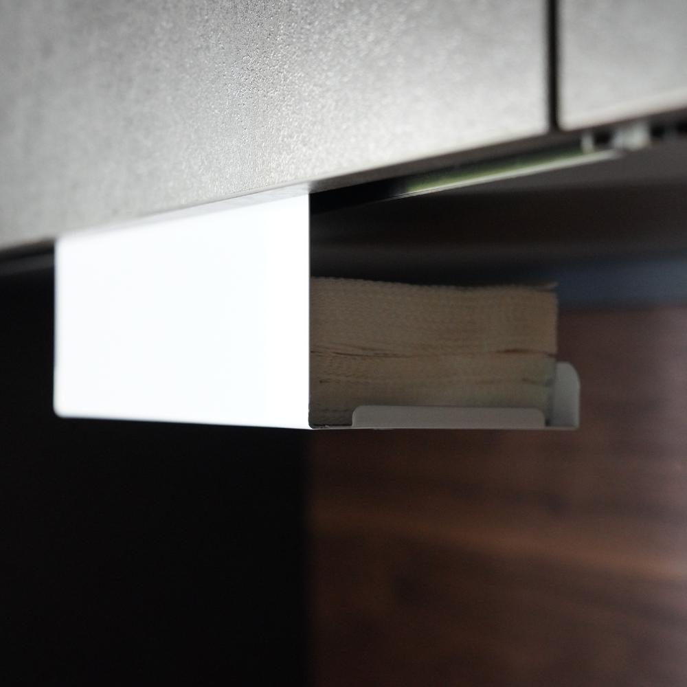 ペーパータオル ホルダー 【ホワイト/ブラック】