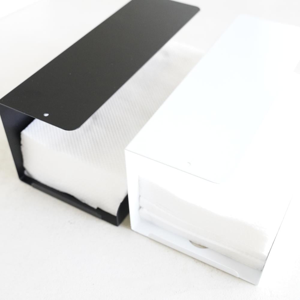 ペータータオルホルダーホワイト・ブラック 8個新品 ペーパータオル ホルダー 【ホワイト/ブラック】 ｜ 四季折々の