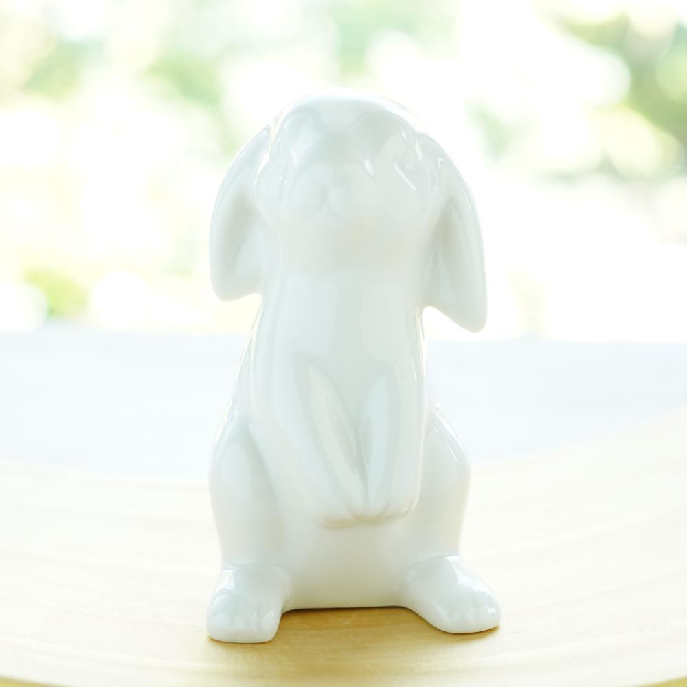 白のお飾りうさぎ2点セット