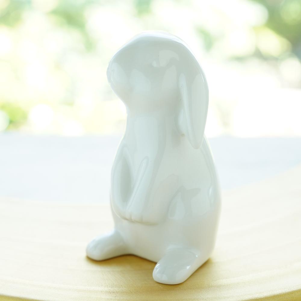白のお飾りうさぎ2点セット