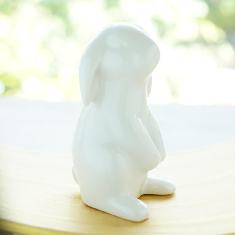 白のお飾りうさぎ2点セット