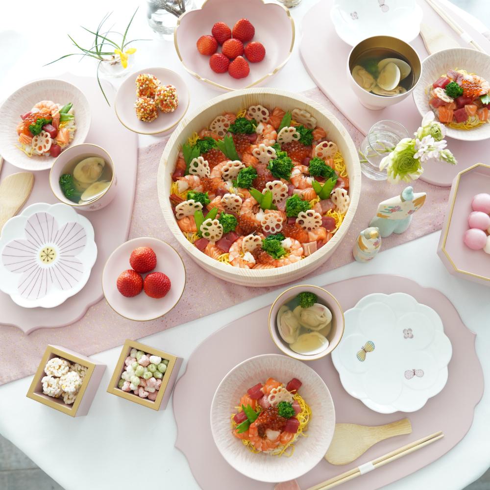 【予約/2月下旬頃出荷】おひな枡 ペールピンク天金 FOURGRACEオリジナル