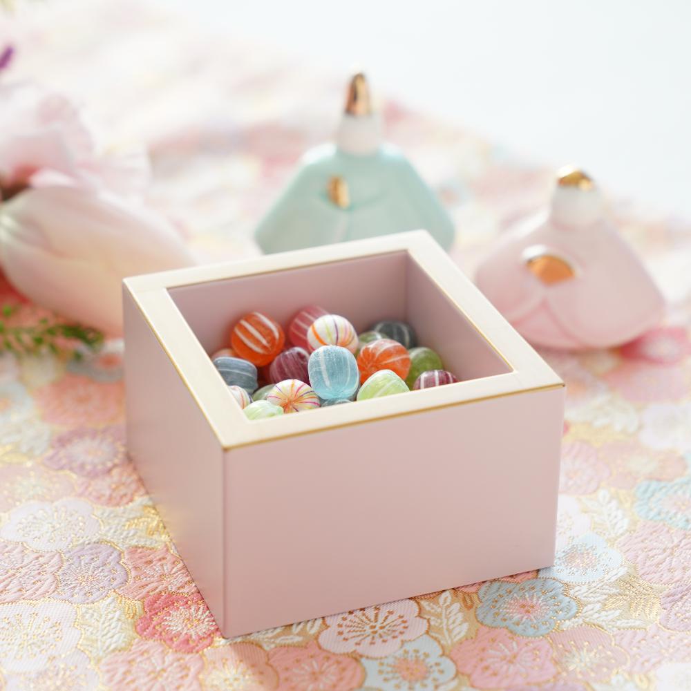 【予約/2月下旬頃出荷】おひな枡 ペールピンク天金 FOURGRACEオリジナル