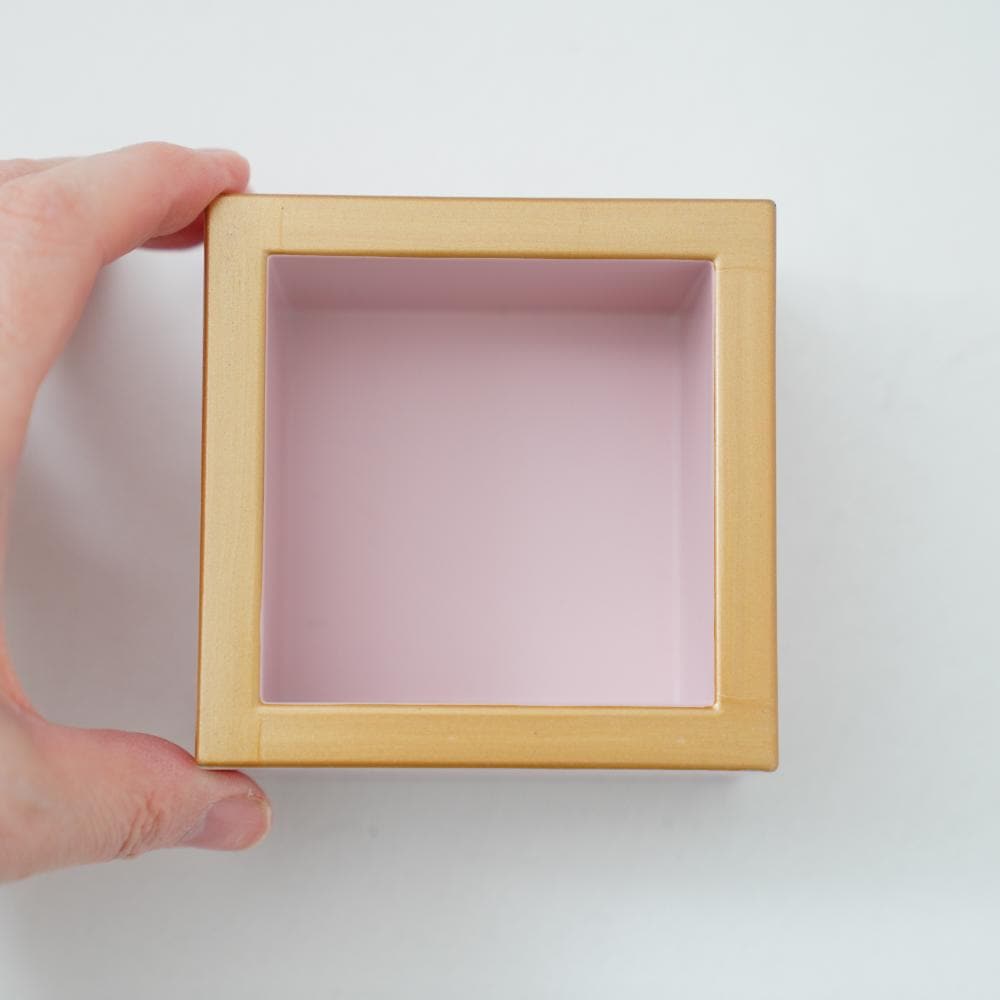 【予約/2月下旬頃出荷】おひな枡 ペールピンク天金 FOURGRACEオリジナル