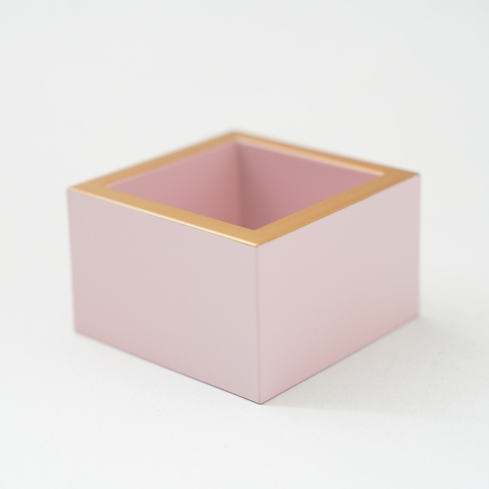 【予約/2月下旬頃出荷】おひな枡 ペールピンク天金 FOURGRACEオリジナル