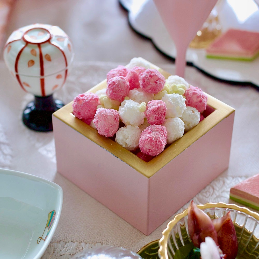 おひな枡 ペールピンク天金 FOURGRACEオリジナル