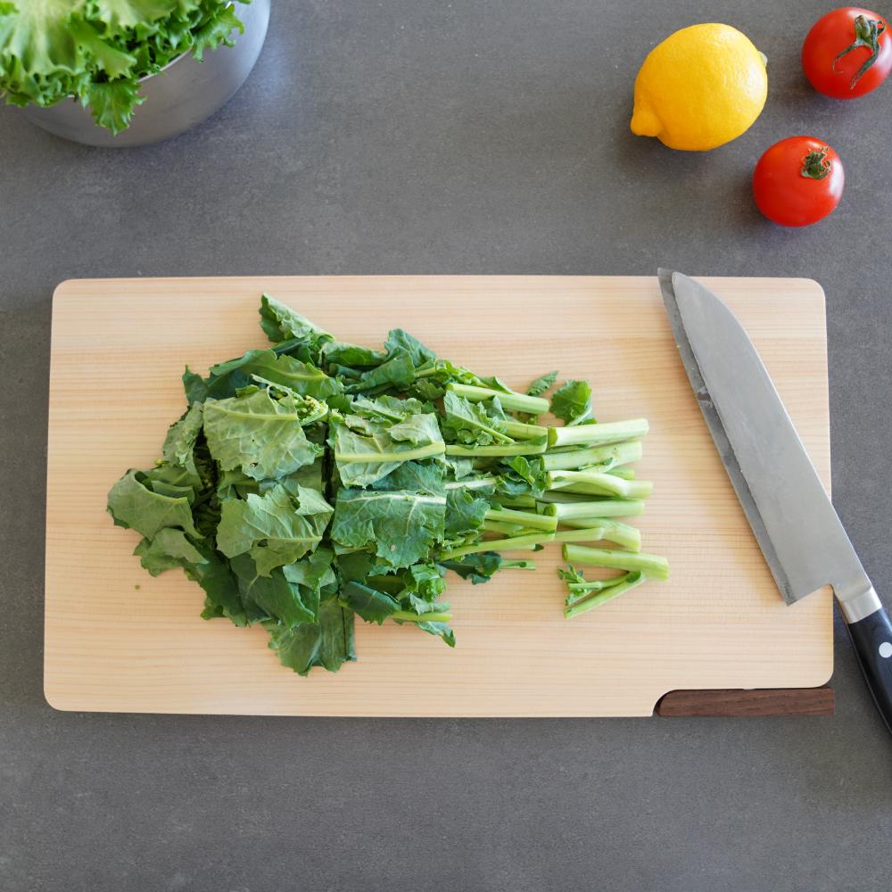 食器洗い乾燥機対応 ひのきのまな板 スタンド付き 36×20cm