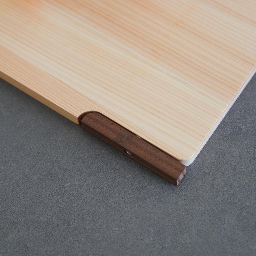 食器洗い乾燥機対応 ひのきのまな板 スタンド付き 36×20cm