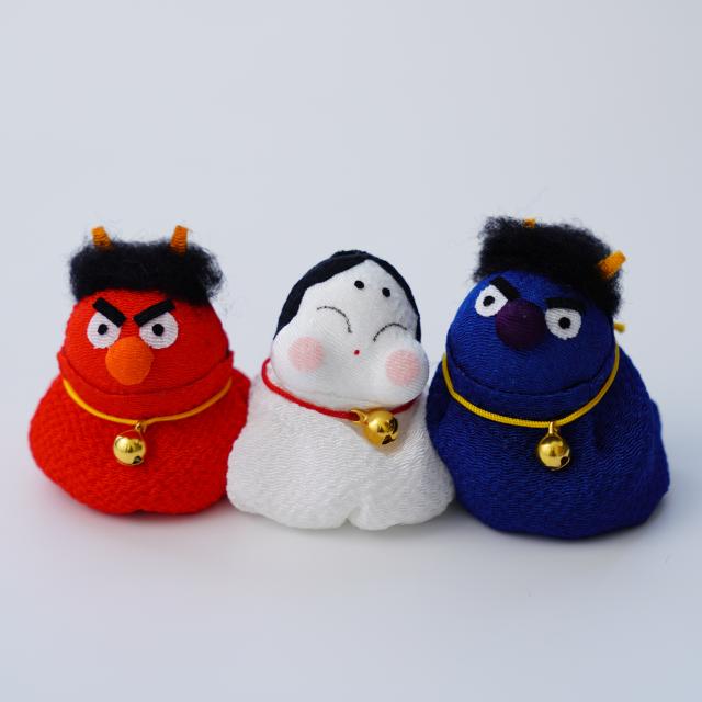 京おじゃみ　鬼とお福さんセット