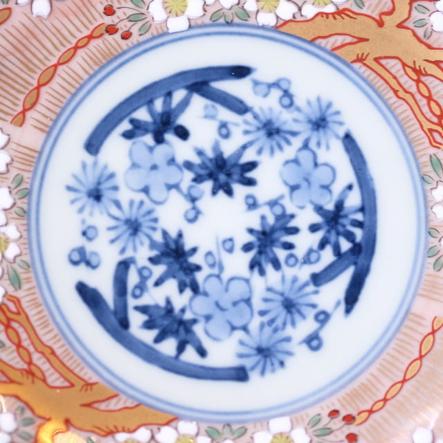 波佐見焼　琳派桜樹紋　6号皿