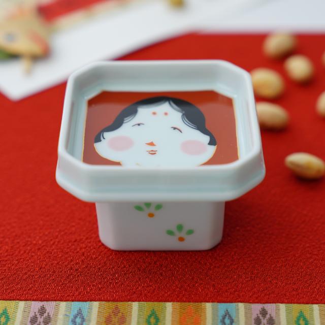 有田焼　お多福三宝小付