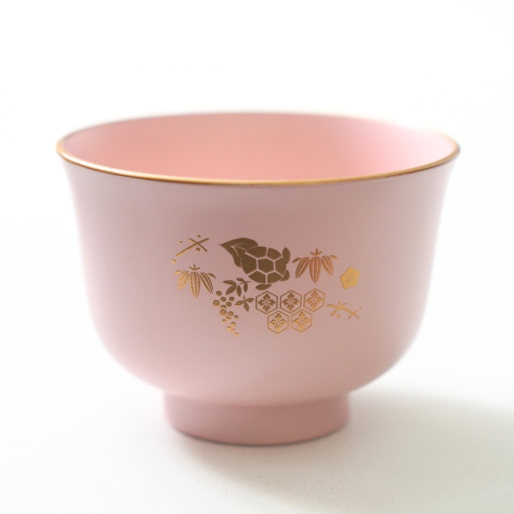 百合汁椀 ペールピンク 金 FOURGRACEオリジナル