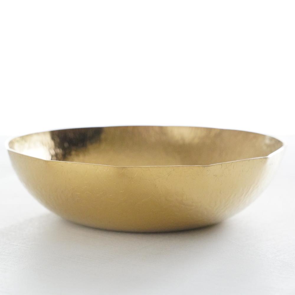 【期間限定割引/11月中お届け】ステンレス製お鍋(中) 雪 φ24.5cm　ゴールド お鍋