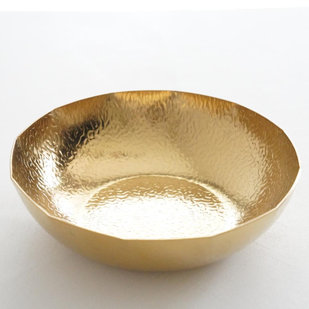 【期間限定割引/11月中お届け】ステンレス製お鍋(中) 雪 φ24.5cm　ゴールド お鍋