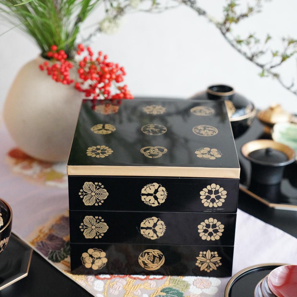 7.5寸 花丸紋 正角玉手箱