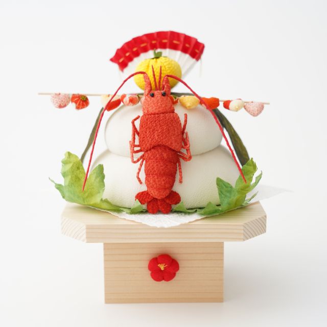 【早割/10月お届け】ちりめんの海老鏡餅