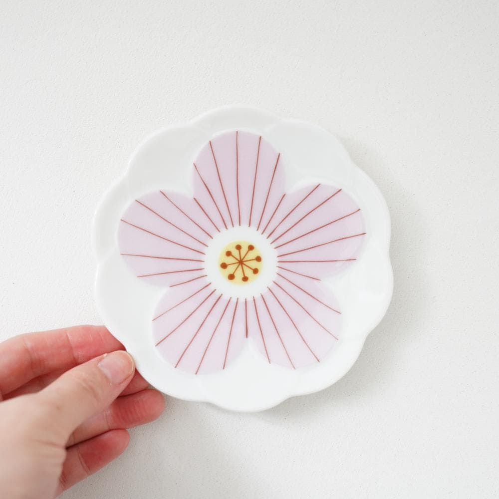 九谷焼 ハナ小皿 2pcsセット［ピンク］