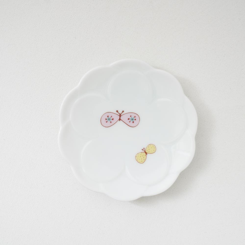 九谷焼 ハナ小皿 2pcsセット［ピンク］